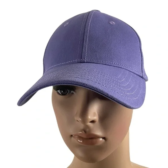 Ponyback Purple Stretch Fit Baseball Cap XS / Small Ponytail Hat - Picture 2 of 12